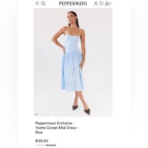 Peppermayo Corset Poplin Dress